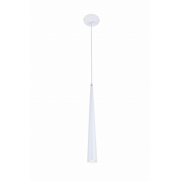 Lampă Suspendată Maxlight SLIM, 1 x 50W GU10, Ø: 7 cm, H: max 145 cm, Culoare Alb