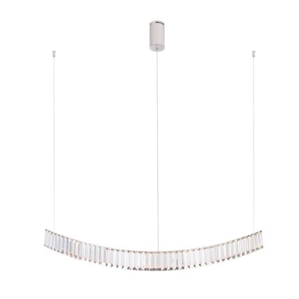 Lampă Suspendată Maxlight SAPHIR, 1 x 13W, 1300 LM, L: 100 cm, l: 17 cm, H: 180 cm, Culoare Crom
