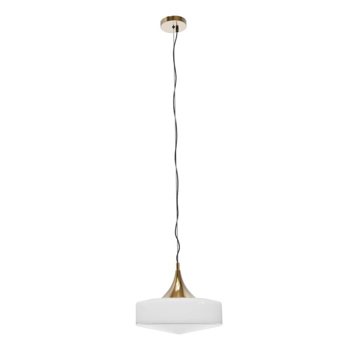 Lampă Suspendată Maxlight YAMA, 1 x 60W E27, H: 140 cm, Ø: 35 cm, Culoare Auriu periat