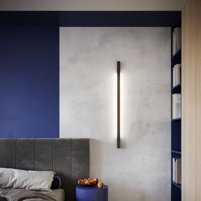 Aplică de perete Thoro colectia Sappo LED 4 x 6,5 x 120 cm, negru_TH.201