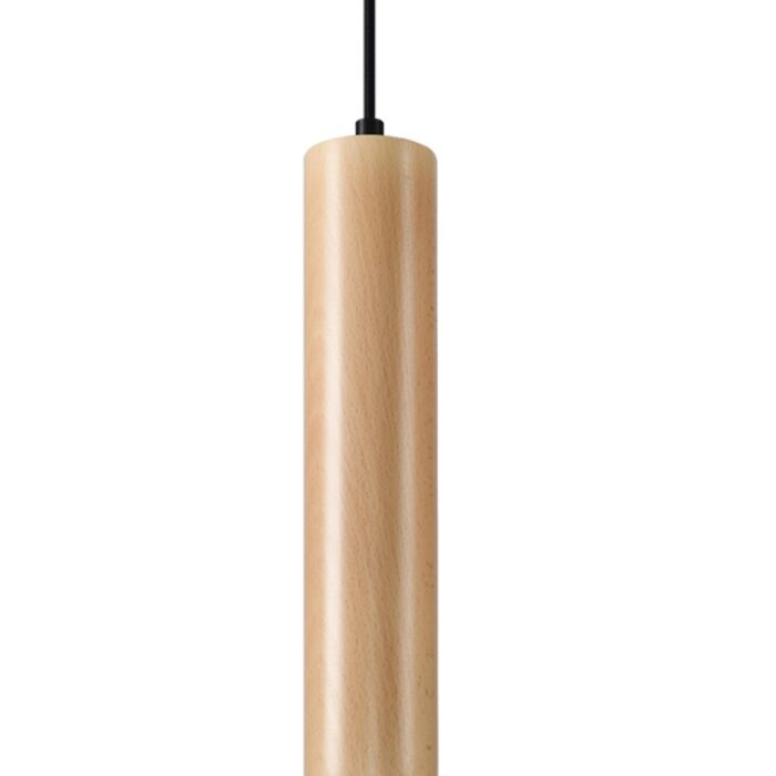 Pendul Sollux colectia Lino GU10 8 x 8 x 105 cm, lemn natural_SL.0636
