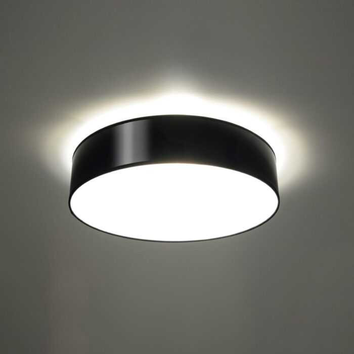 Plafonieră Sollux, colecția Arena, E27 3x60W,3x15W LED, 45/45/11 cm, culoare :negru_SL.0124