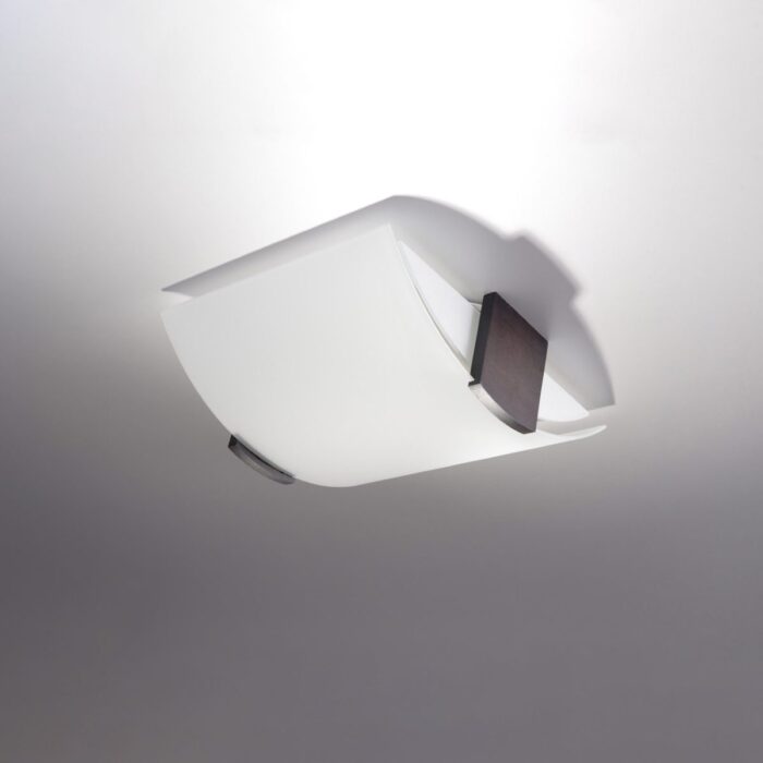 Plafonieră Sollux, colecția Emilio, E27 2x60W,2x15W LED, 30/33/14 cm, culoare :wenge, alb_SL.0186