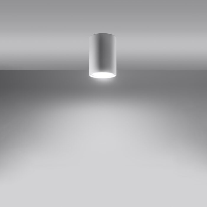 Plafonieră Sollux, colecția Lagos, GU10 1x40W,1x12W LED, 6/6/10 cm, culoare :alb_SL.0996