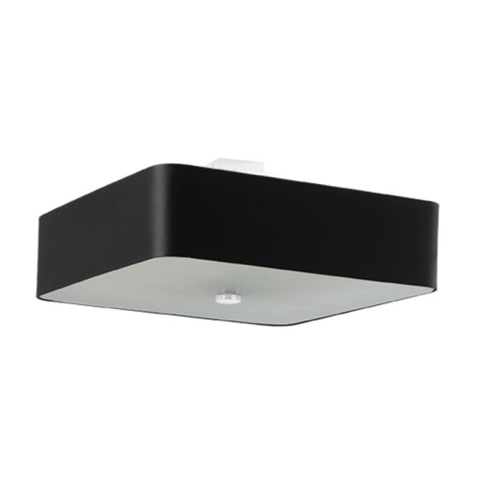 Plafonieră Sollux, colecția Lokko, E27 5x60W,5x15W LED, 55/55/25 cm, culoare :negru_SL.0826