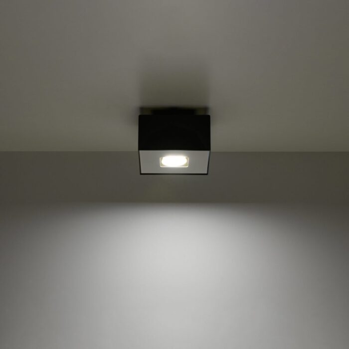Plafonieră Sollux, colecția Mono, GU10 1x40W,1x12W LED, 14/14/11 cm, culoare :alb, negru_SL.0070