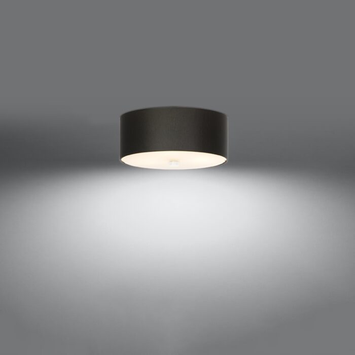 Plafonieră Sollux, colecția Skala, E27 3x60W,3x15W LED, 30/30/22 cm, culoare :negru_SL.0760