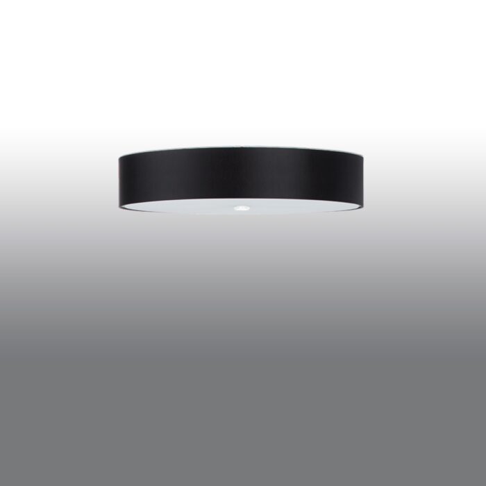 Plafonieră Sollux, colecția Skala, E27 6x60W,6x15W LED, 70/70/20 cm, culoare :negru_SL.0812