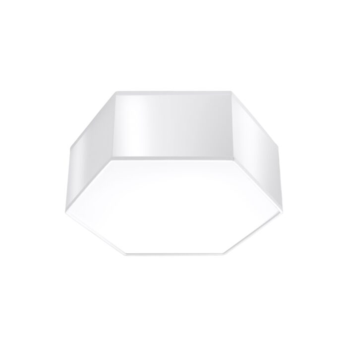 Plafonieră Sollux, colecția Sunde, E27 2x60W,2x15W LED, 30,5/26,5/11,5 cm, culoare :alb_SL.1056