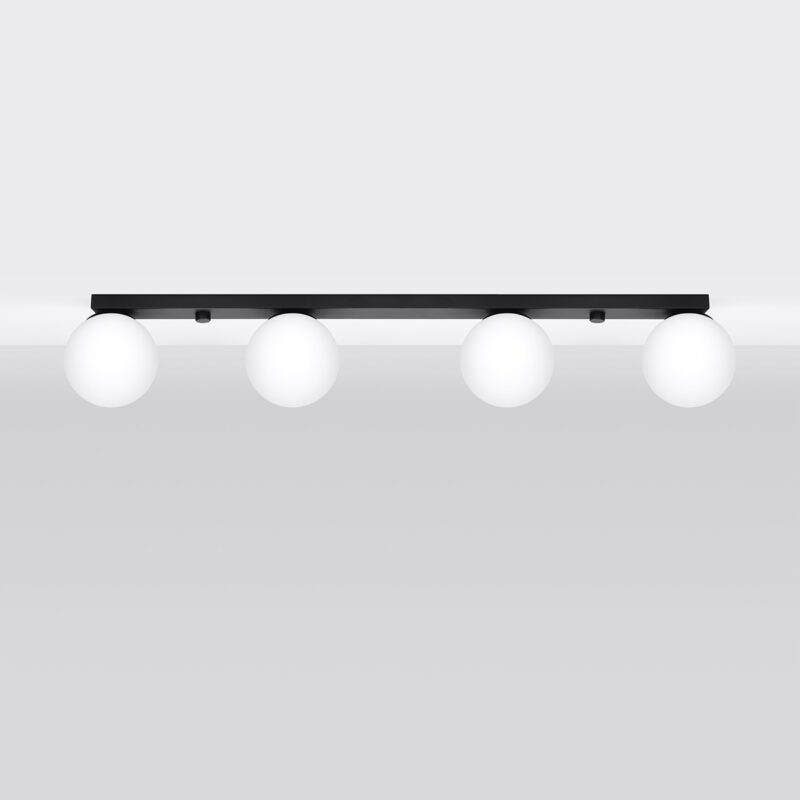 Plafonieră Sollux, colecția Yoli, G9 4x12W LED, 88/12/14,5 cm, culoare :negru_SL.1154