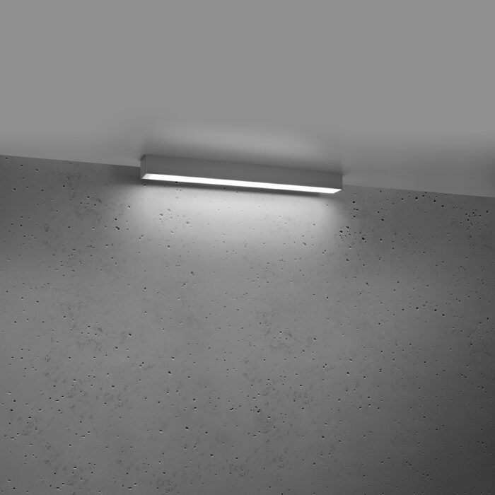 Plafonieră Thoro, colecția Pinne, LED 16W,2080lm,4000K, 67/6/6 cm, culoare :gri_TH.046