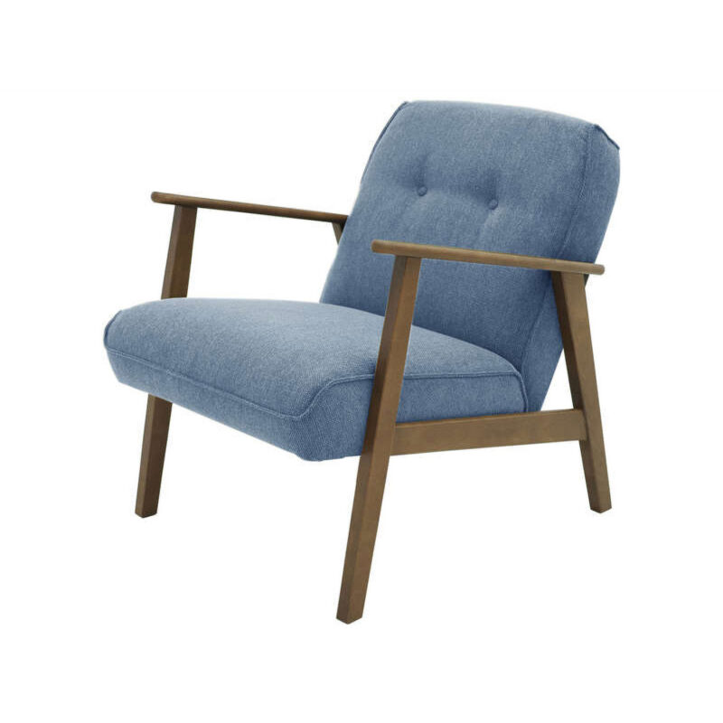 Fotoliu_picioare_lemn_nuc_clasic_albastru_denim