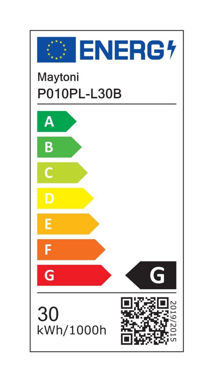 P010PL-L30B_Lampă suspendată Technical Step, LED 30 W, 3000K, 900LM, 80CRI, Negru