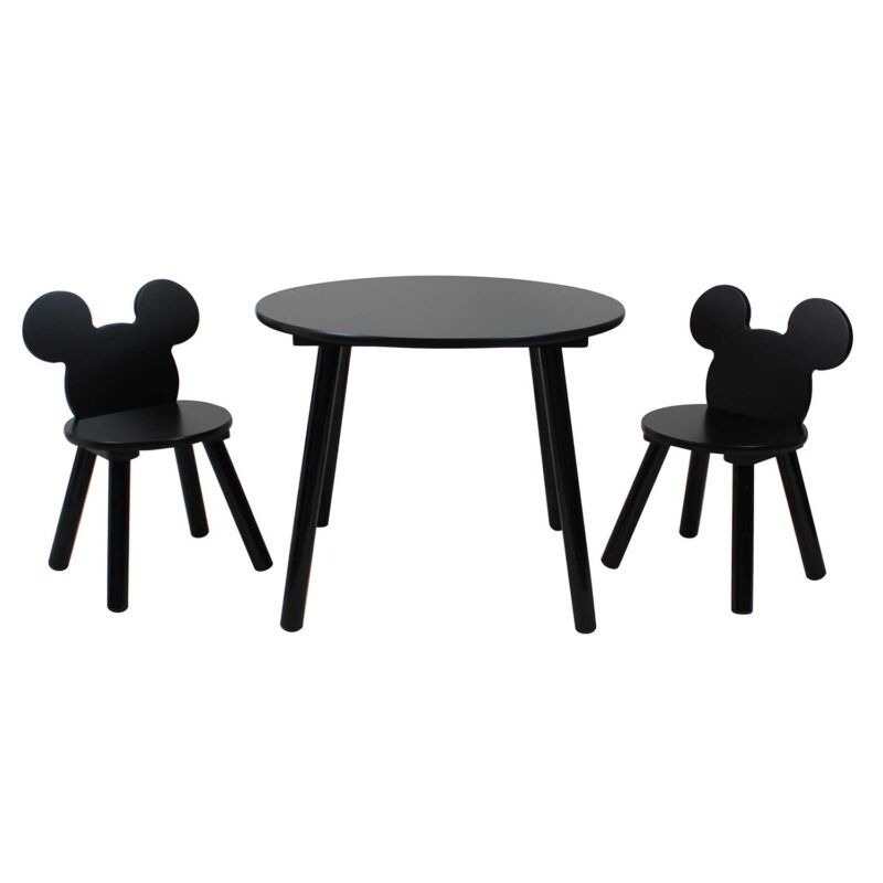 Set_masă_și_2_scaune_Disney_Mickey_Mouse,_finisaj_negru_Negru