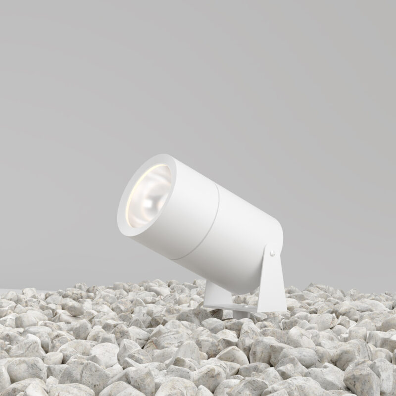 Stâlp exterior Maytoni Bern, 3000k, 80 CRI, IP 65, Alb_O050FL-L15W3K_Iluminat > Iluminat Exterior > Stâlpi de iluminat