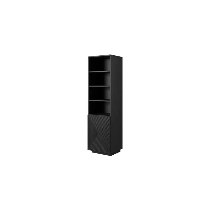 Bibliotecă Asha 50cm - Negru Mat