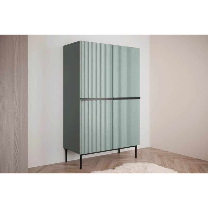 Cabinet Nicole  Verde Mentă, Picioare Negre