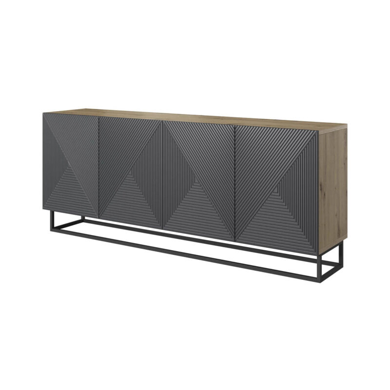 Comodă Asha 200cm Metal - Riviera Stone Mat