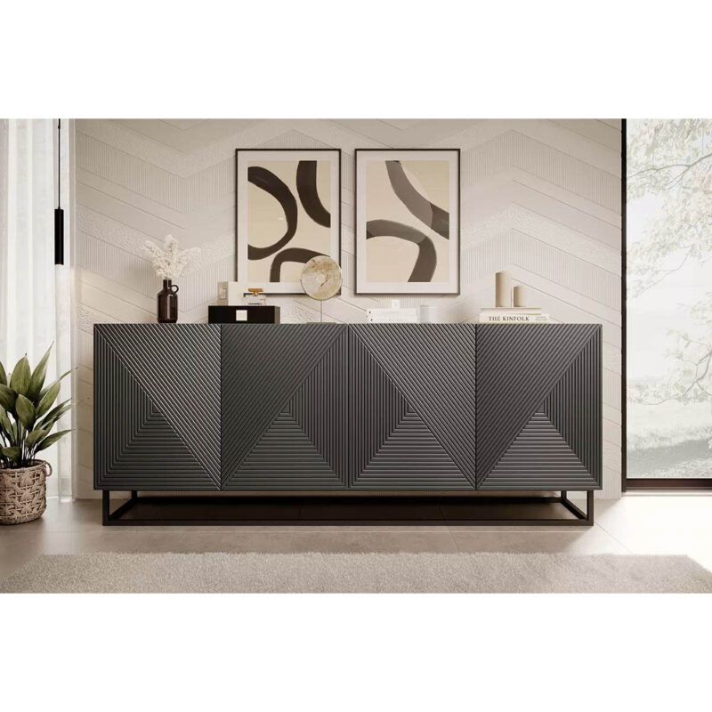 Comodă Asha 200cm Metal - Riviera Stone Mat
