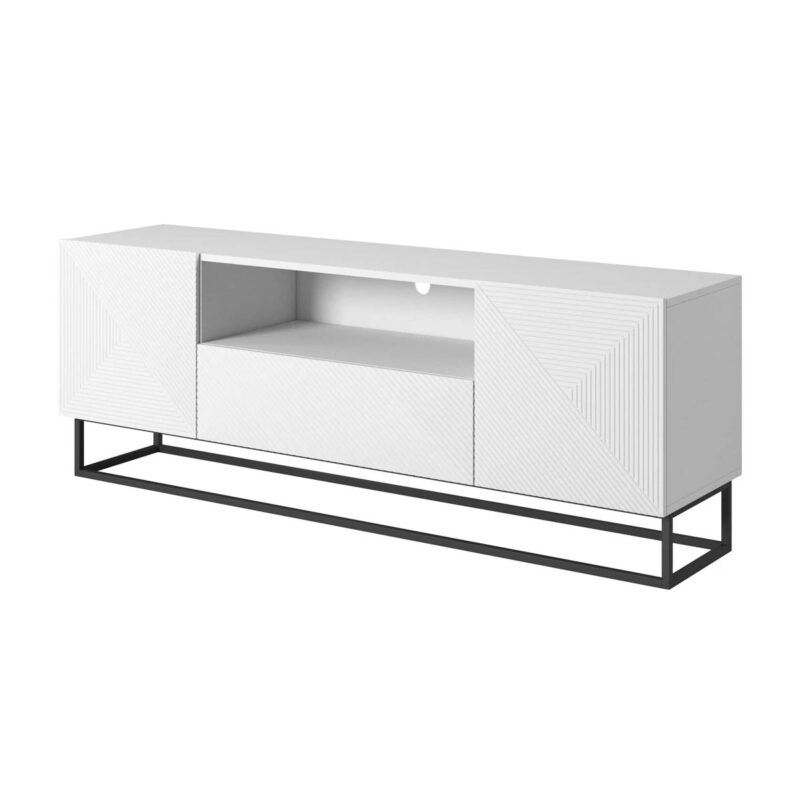 Comodă TV Asha 167cm Metal Alb Mat